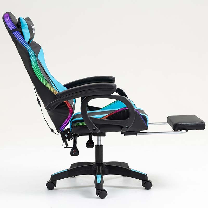 PowerGaming LED RGB Chaise repose-pieds Noir+Bleu - Ítem7