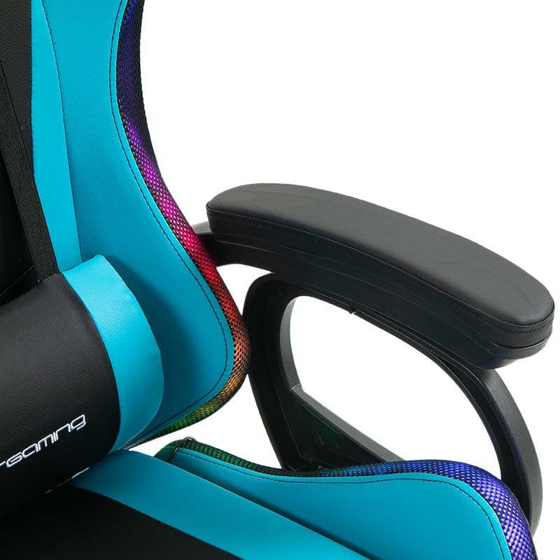 PowerGaming LED RGB Chaise repose-pieds Noir+Bleu - Ítem9