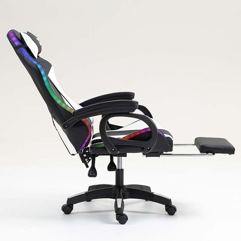 PowerGaming LED RGB Chaise repose-pieds noir+blanc - Ítem6