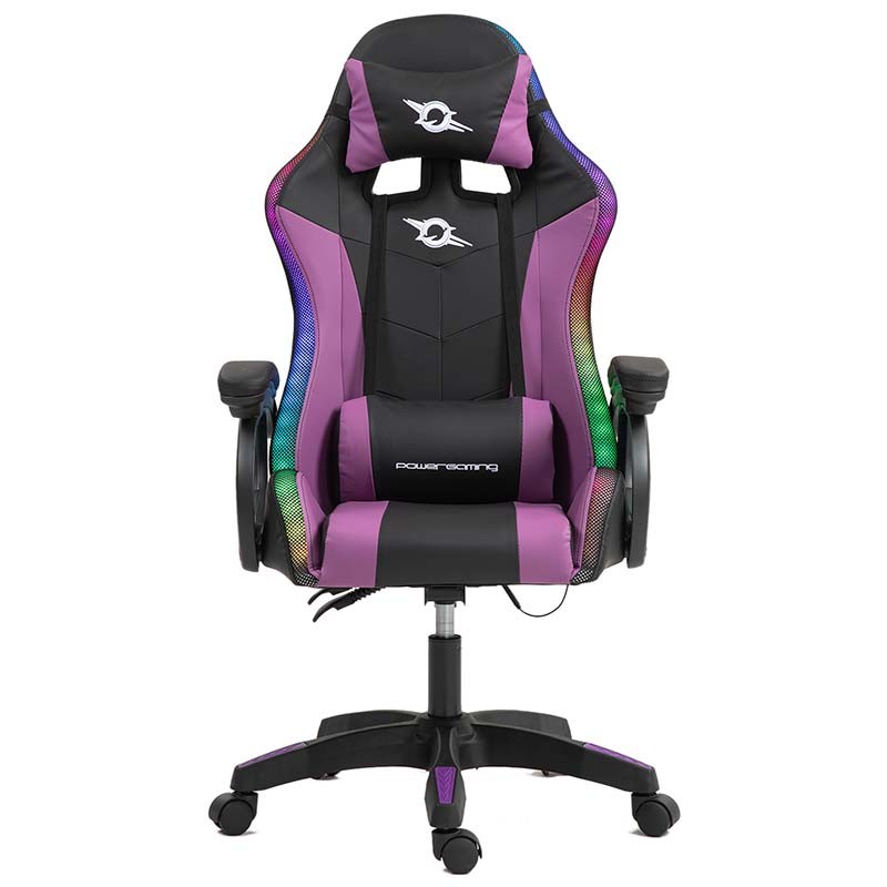 PowerGaming LED RGB Silla Negro+Lila - Ítem