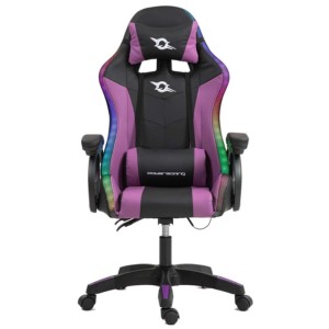 PowerGaming LED RGB Chaise Noir+Lilas