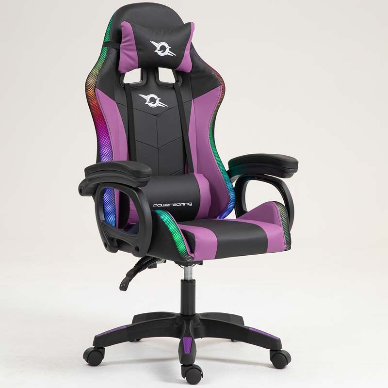 PowerGaming LED RGB Silla Negro+Lila - Ítem2