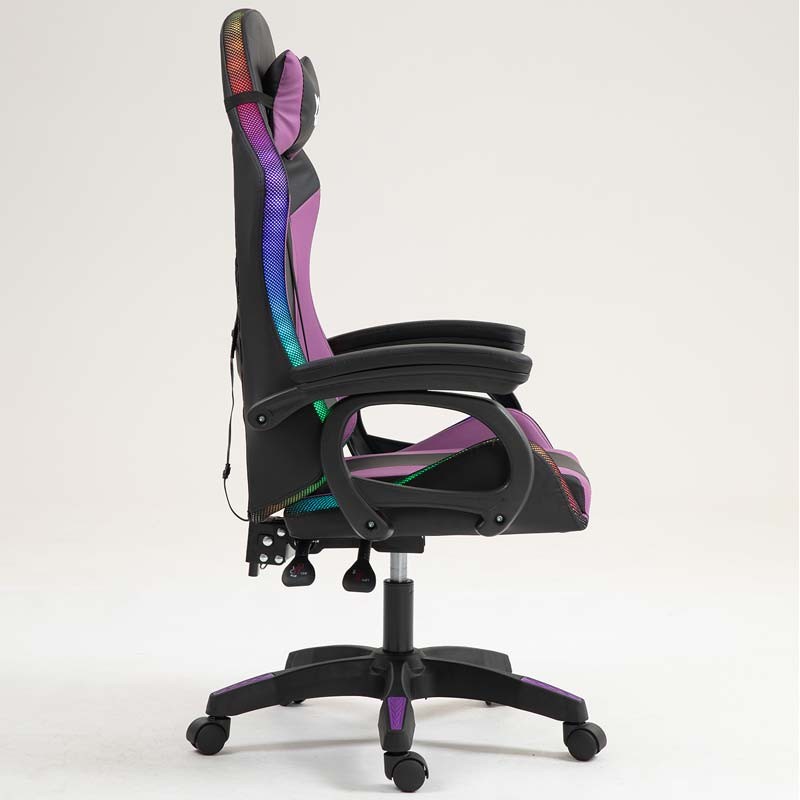 PowerGaming LED RGB Silla Negro+Lila - Ítem3