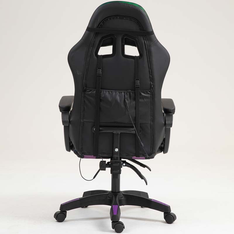 PowerGaming LED RGB Silla Negro+Lila - Ítem5