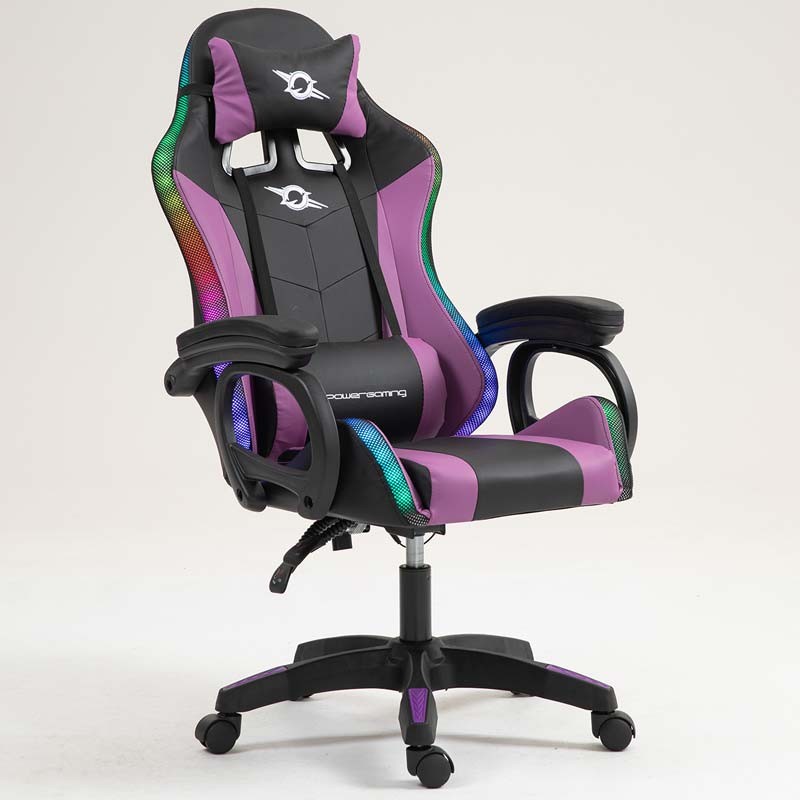 PowerGaming LED RGB Silla Negro+Lila - Ítem6