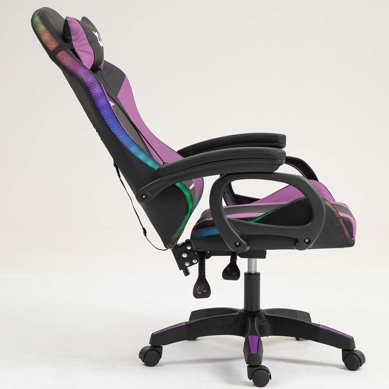 PowerGaming LED RGB Silla Negro+Lila - Ítem7