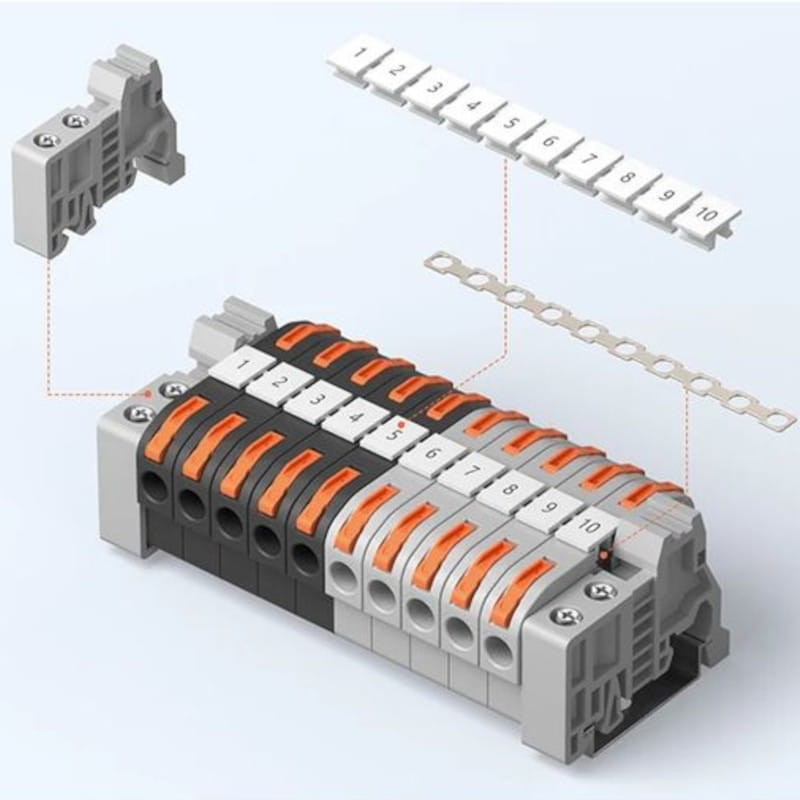 Sonoff 211 Gris - Conector de Cables para Carril DIN Pack de 20 unidades - Ítem4