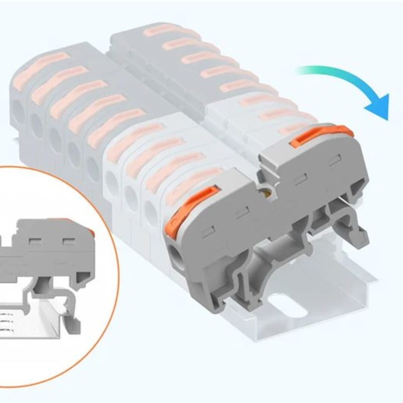 Sonoff 211 Gris - Conector de Cables para Carril DIN Pack de 20 unidades - Ítem5