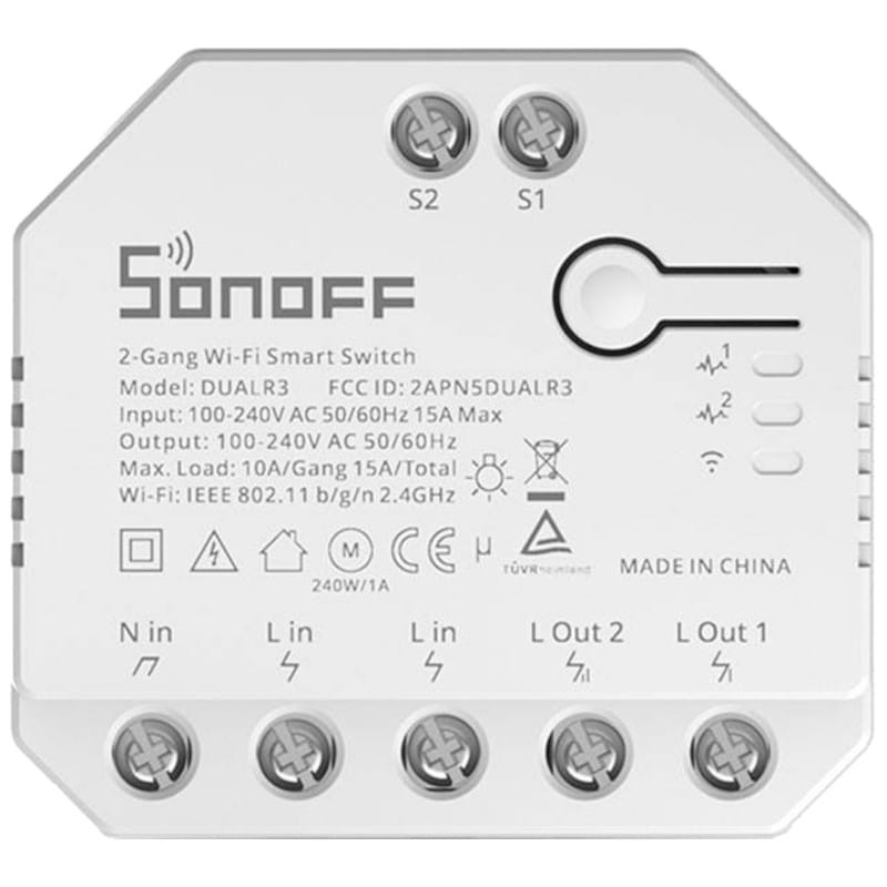 Sonoff Dual R3 Branco - Interruptor Inteligente WiFi - Item