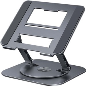 Soporte Giratorio LS928 para Tablet y Ordenador Portátil de Aluminio Gris Oscuro