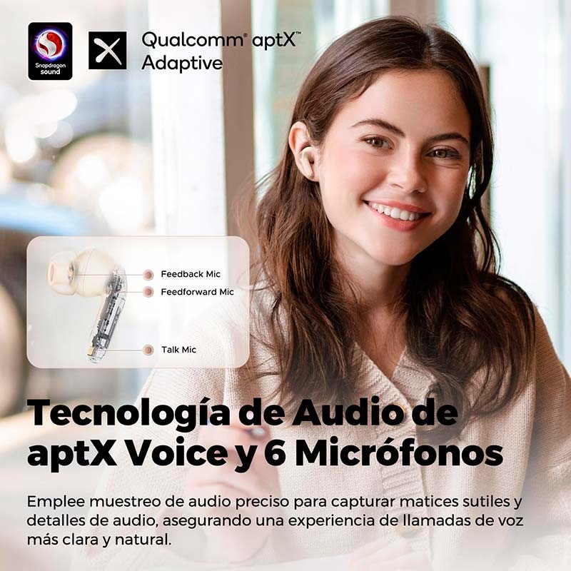 SoundPEATS Air 4 Pro ANC Bege - Auriculares Bluetooth - Item3