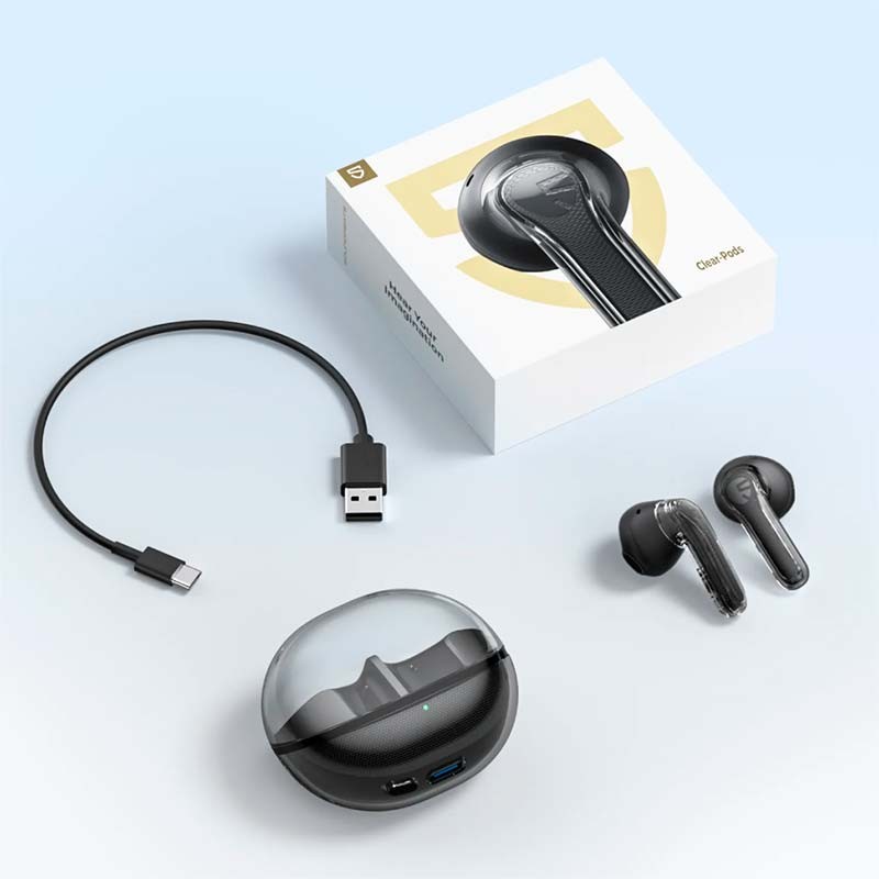 SoundPEATS Clear Pods Negro - Auriculares Bluetooth TWS - Ítem2