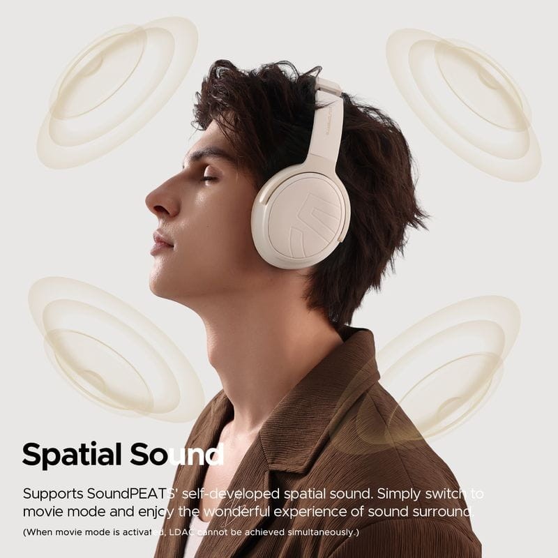 SoundPEATS Space Pro Bege - Auriculares Bluetooth - Item7