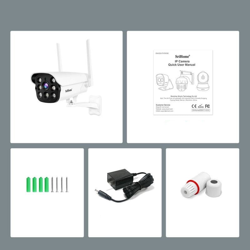 Kit Cámara Vigilancia Wifi Tp-Link Tapo C500 Y Micro Sd 64gb Color