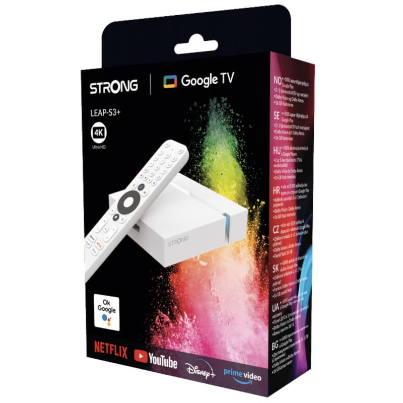 Strong LEAP S3+ 4K 16 GB Branco - Android TV - Item4