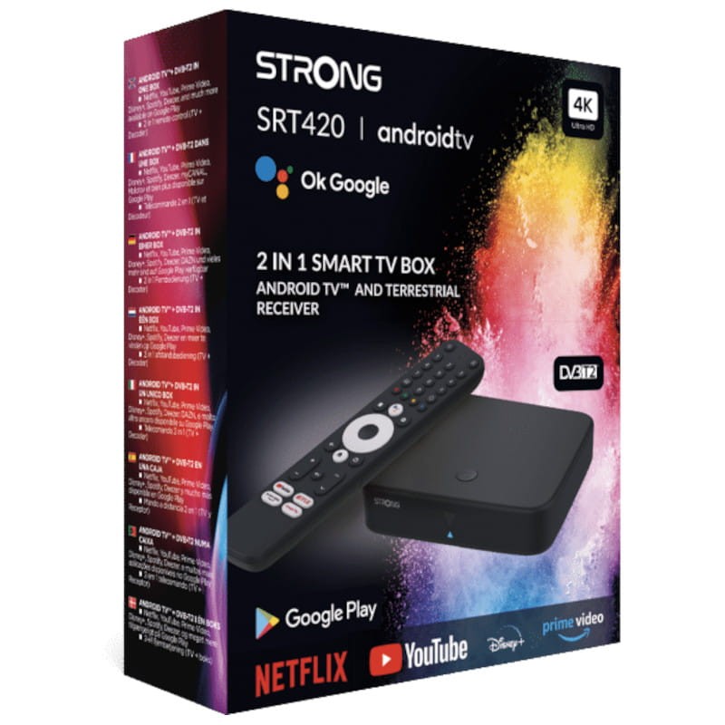 Strong SRT 420 4K 2GB/8GB Negro - Android TV con TDT - Ítem7