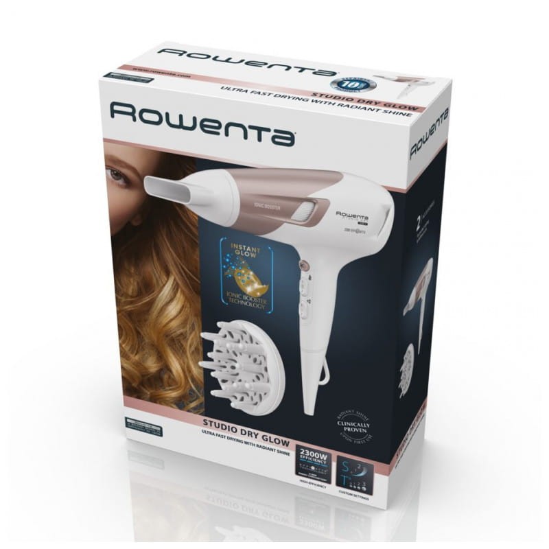 Rowenta Studio Dry CV5830 2300 W Beige, Blanco - Secador - Ítem8