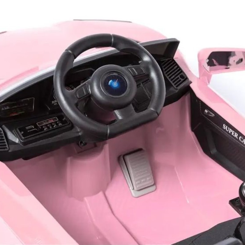 Super Sports Lamborghini Style 12V Rose - Voiture électrique pour enfants - Ítem9