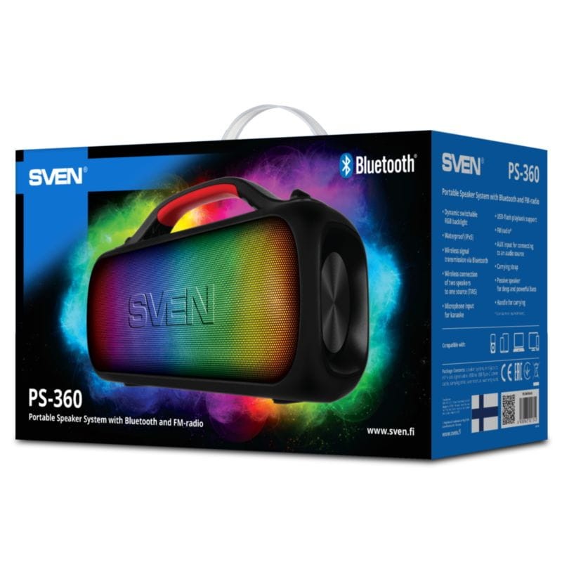 SVEN PS-360 24W Bluetooth Preto - Coluna - Item3