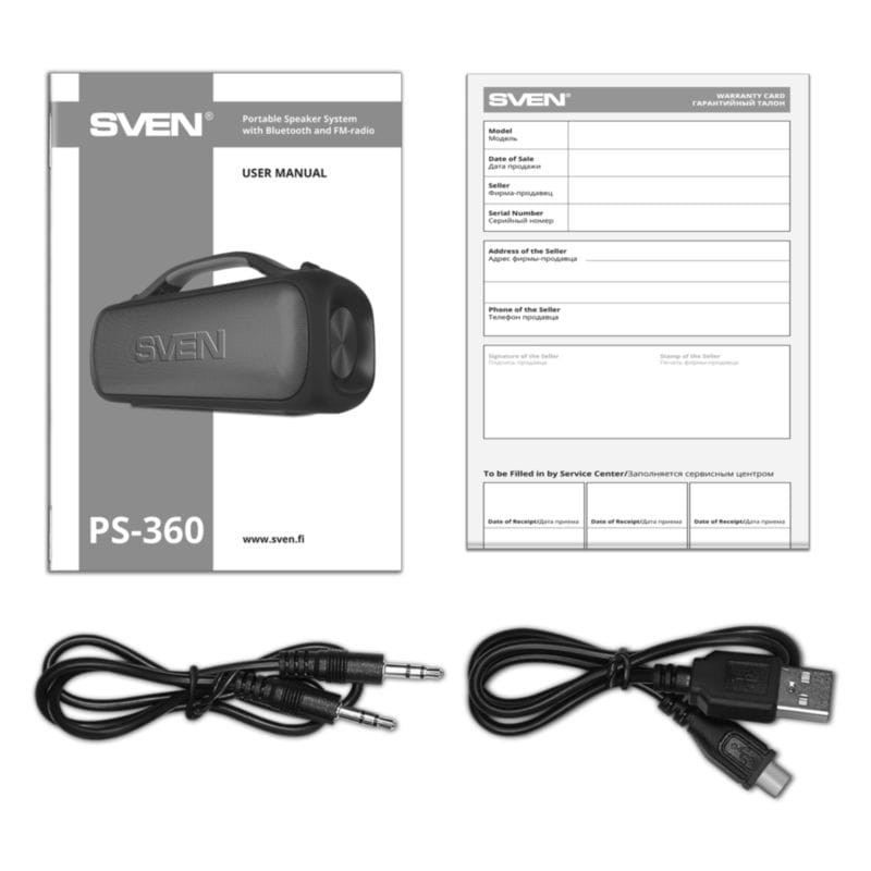 SVEN PS-360 24W Bluetooth Preto - Coluna - Item4