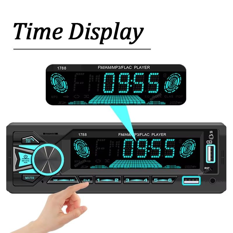 Autorrádio 1 DIN SWM 1789 Bluetooth Preto - Item2