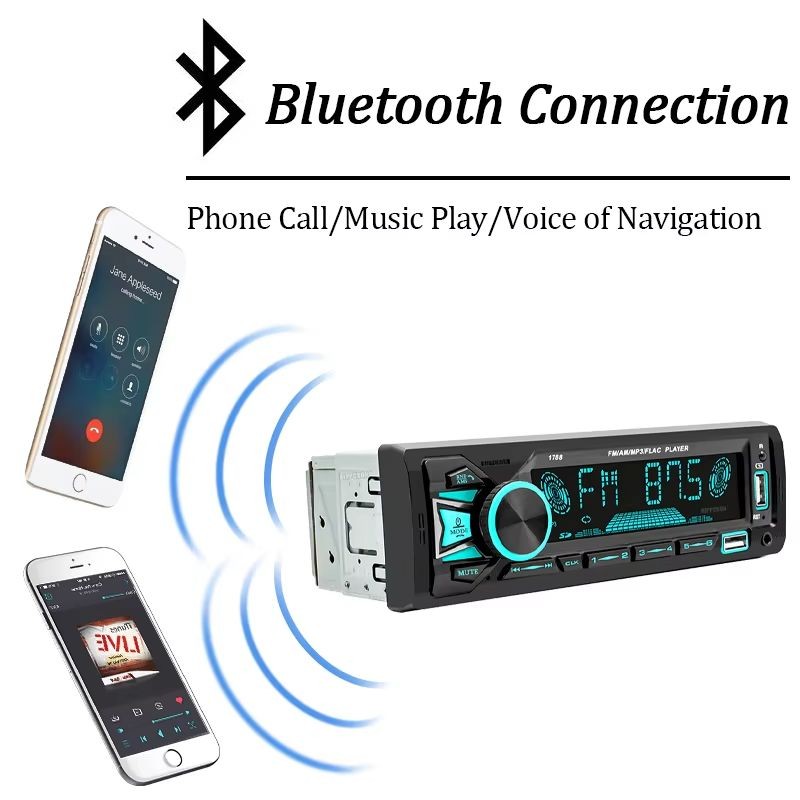 Autorrádio 1 DIN SWM 1789 Bluetooth Preto - Item4