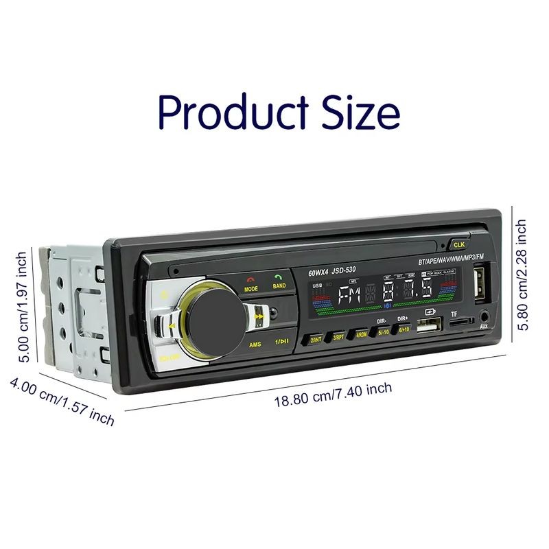 Autorradio 1 DIN SWM 530L Bluetooth Negro - Ítem6