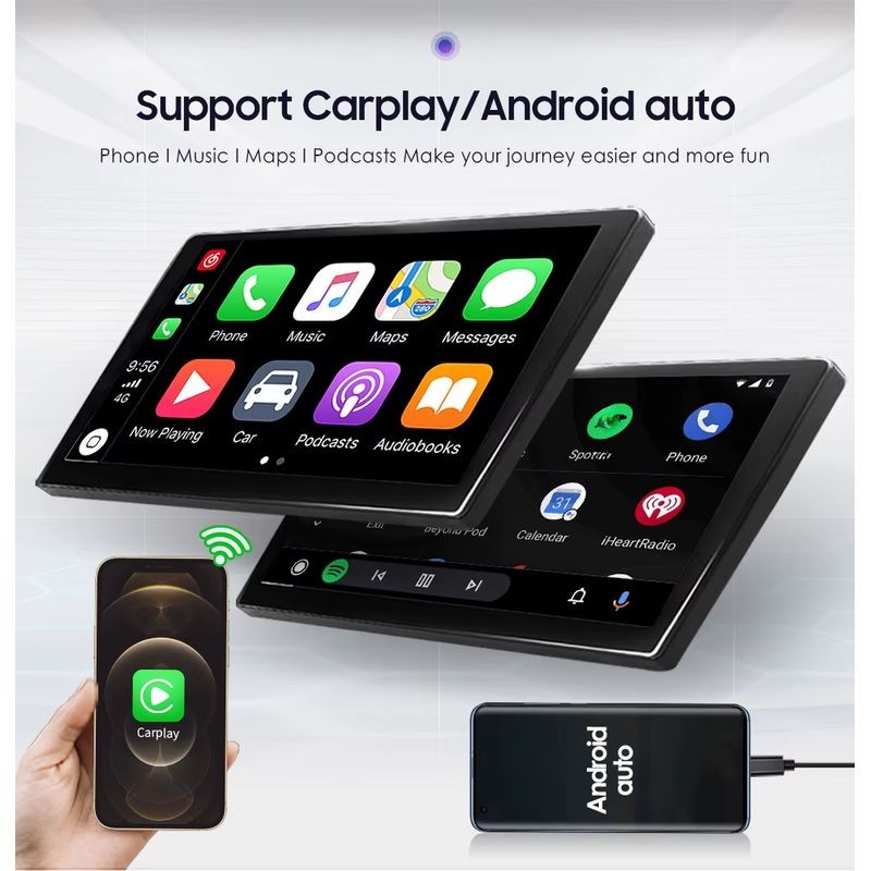 Autorrádio 2 DIN SWM 9101-J 2GB/64GB GPS Carplay/Android Auto Preto - Item5