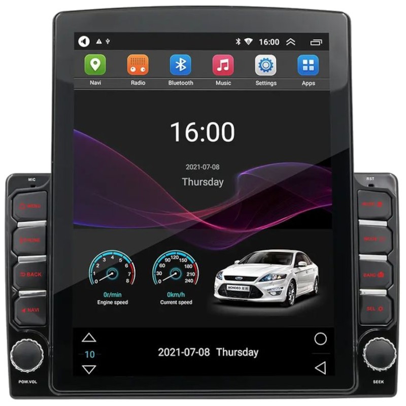 Autorrádio 1 DIN SWM 9790-J 2GB/64GB GPS Carplay/Android Auto Preto - Item