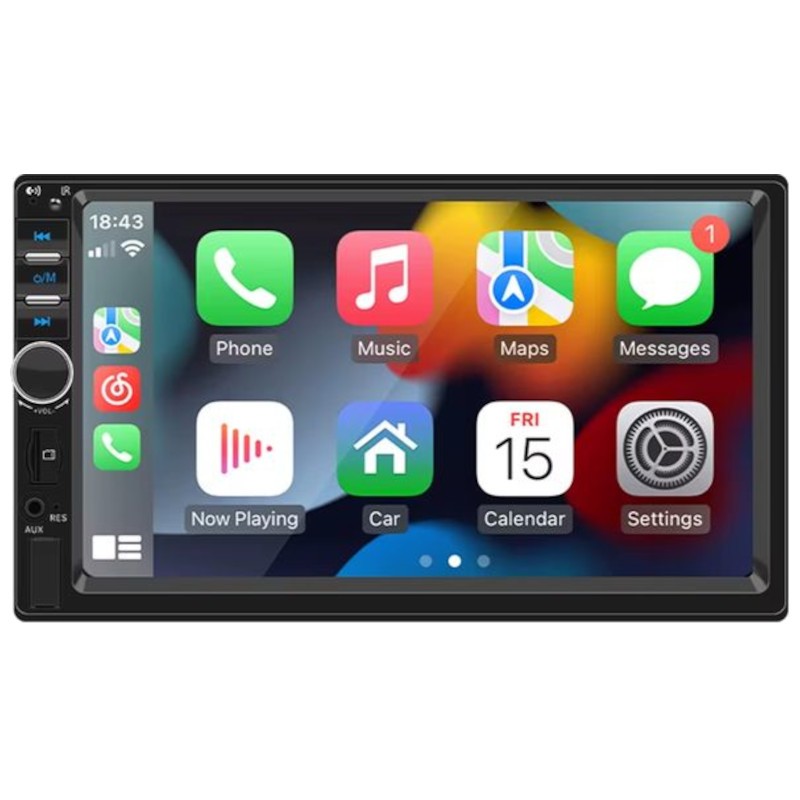 Autorrádio 2 DIN SWM F7018C 7 polegadas Bluetooth/Carplay USB Preto - Item