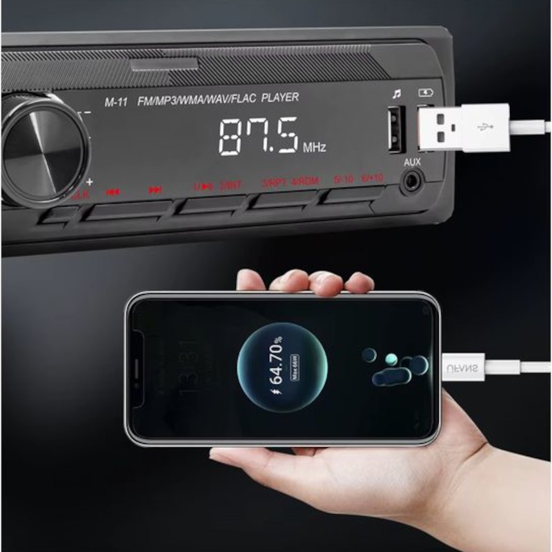 Autorrádio 1 DIN SWM M11 Bluetooth Preto - Item5