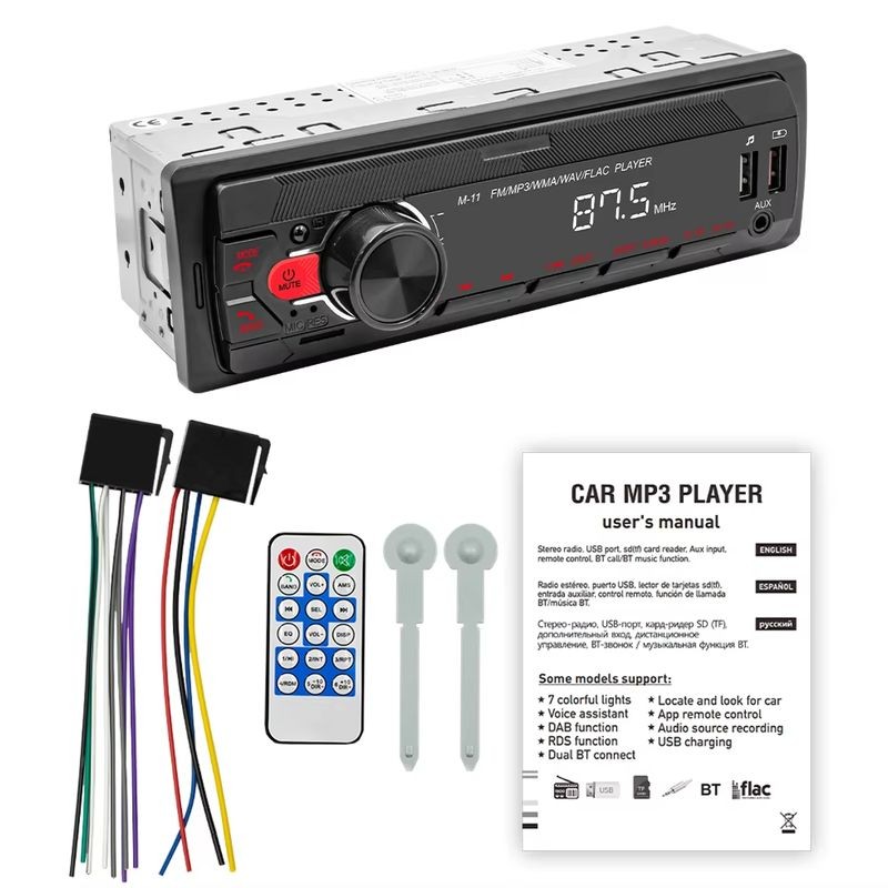 Autorrádio 1 DIN SWM M11 Bluetooth Preto - Item7