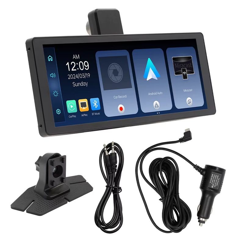 Ecrã tátil universal SWM V5311 10,26 polegadas Carplay/Android Auto Wireless Integrated Dash Cam Preto - Leitor multimédia para motociclos - Item3