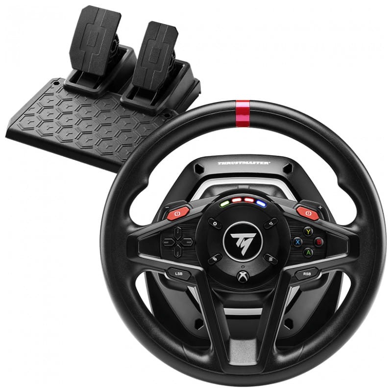 Thrustmaster T128 Volante USB Preto + Pedais Analógicos PC, Xbox, Xbox One - Item