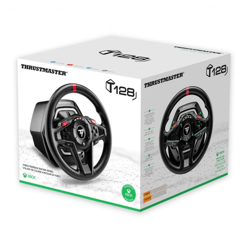 Thrustmaster T128 Volante USB Preto + Pedais Analógicos PC, Xbox, Xbox One - Item6