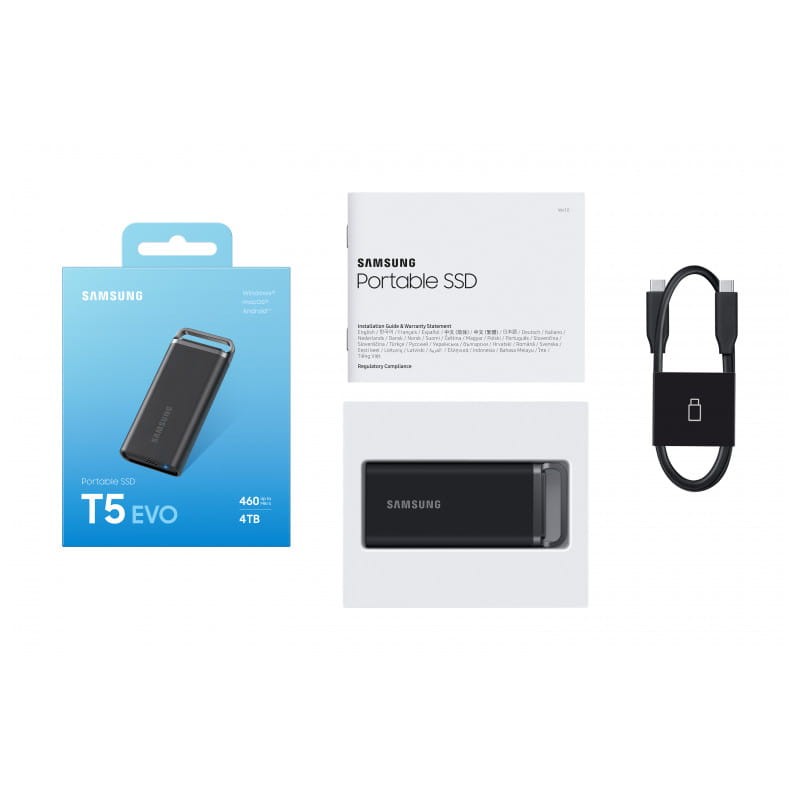 Samsung T5 EVO 4 TB 3.2 Gen 1 Negro - SSD externo - Ítem6