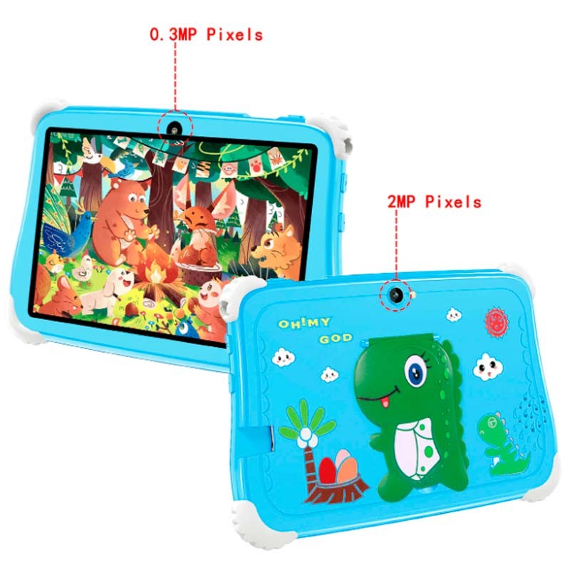 Powerbasics MT6735 2GB/16GB Dino Lila - Tablet para niños - Ítem3