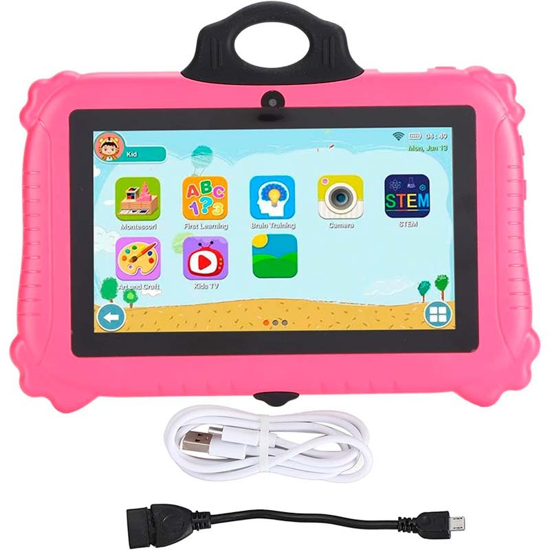 Powerbasics MT6735 2GB/16GB Panda Rosa - Tablet para niños - Ítem5