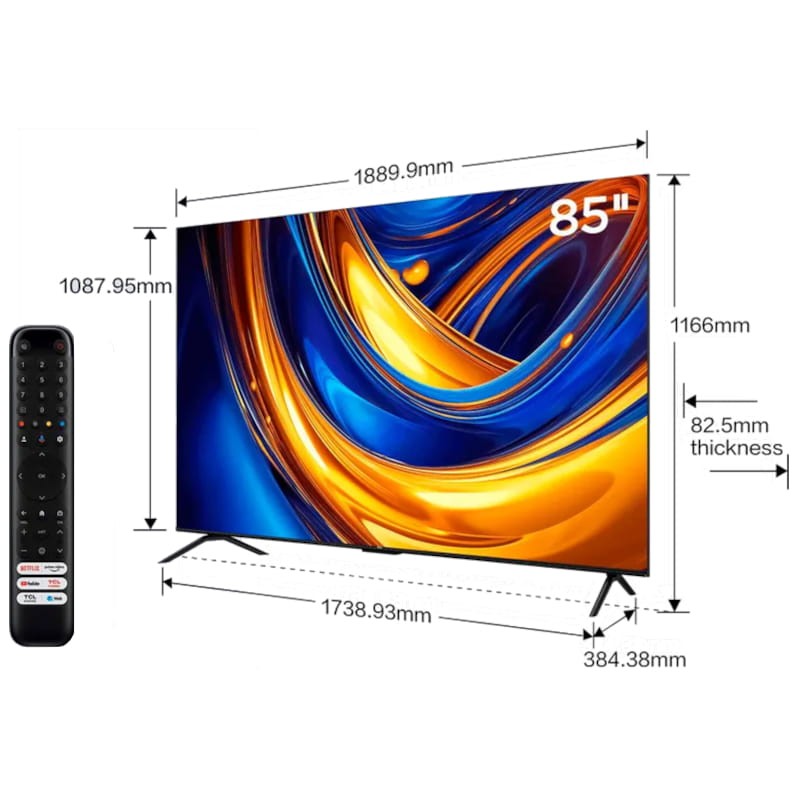 TCL 85P61B 85 4K Ultra HD Smart TV - Televisor - Ítem7