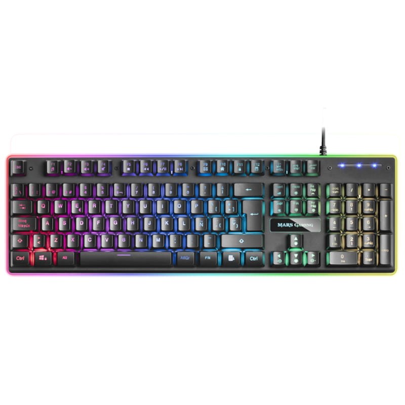 Teclado Gaming Mars Gaming MK320 RGB USB Negro - Ítem1