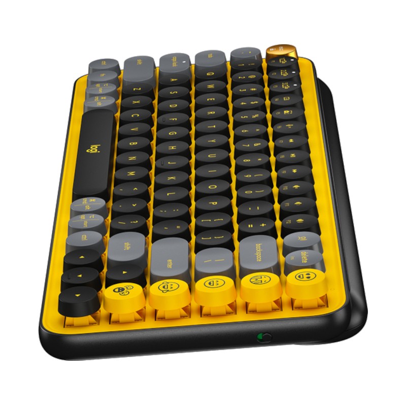 Teclado Mecánico Logitech POP Keys Inalámbrico Negro/Amarillo - Ítem3