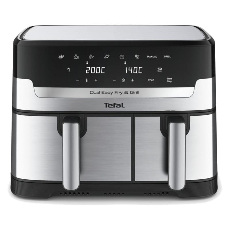 Tefal Dual Easy Fry & Grill EY905D Double 8.3 Litres - Friteuse à air chaud - Item