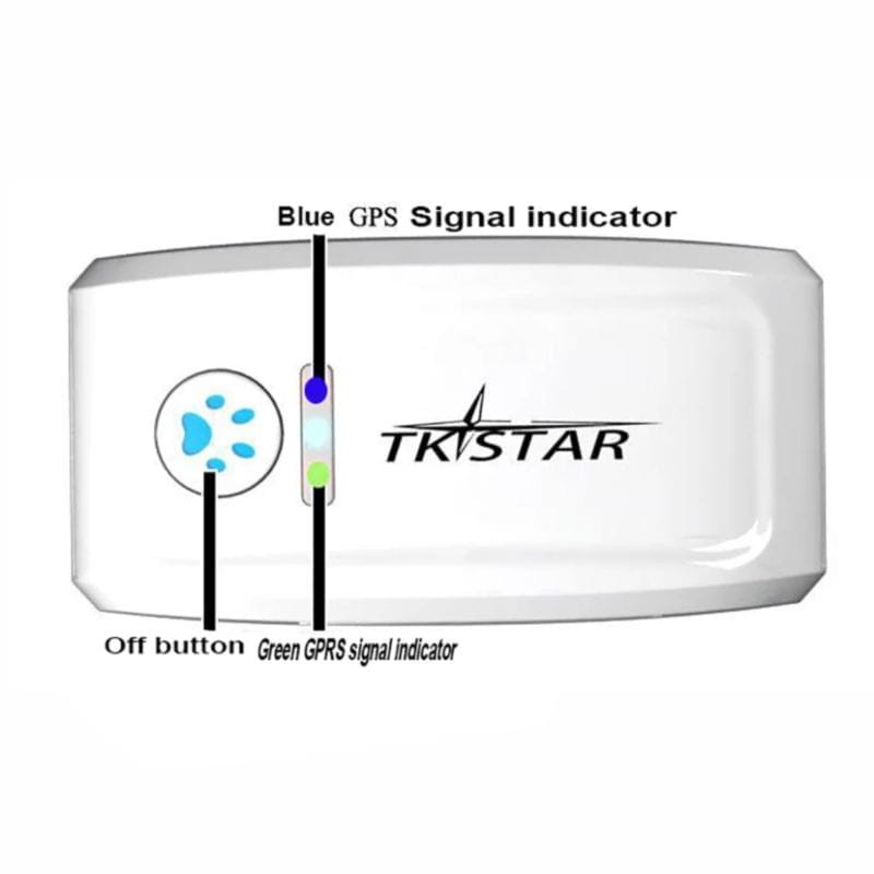 TKSTAR TK909 IP66 3,7 V 1.000 mAh Blanco / Negro - Rastreador GPS para mascotas - Ítem6