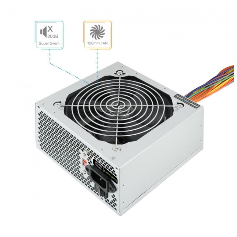 Fuente de alimentación TooQ TQEP-500S-INT 500W Plata - Ítem3