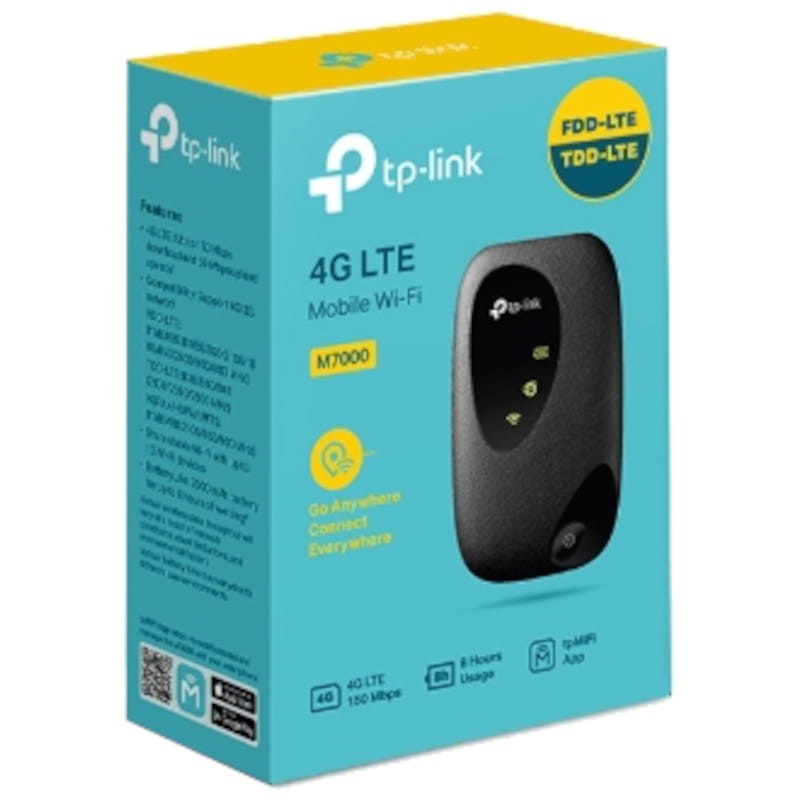 TP-Link Mi-Fi M7010 4G LTE Wi-Fi 300 Mbps 2000 mAh Noir - Routeur sans fil - Ítem2