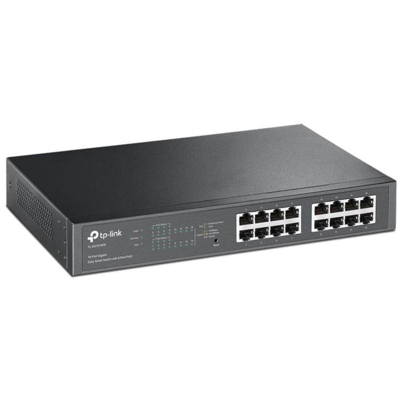 TP-Link TL-SG1016PE 16 Puertos Gigabit 8 Puertos PoE+ Negro - Switch - Ítem1