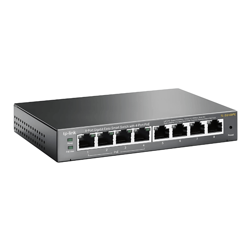 TP-Link TL-SG108PE L2 Gigabit Ethernet 10/100/1000 PoE Negro - Switch - Ítem