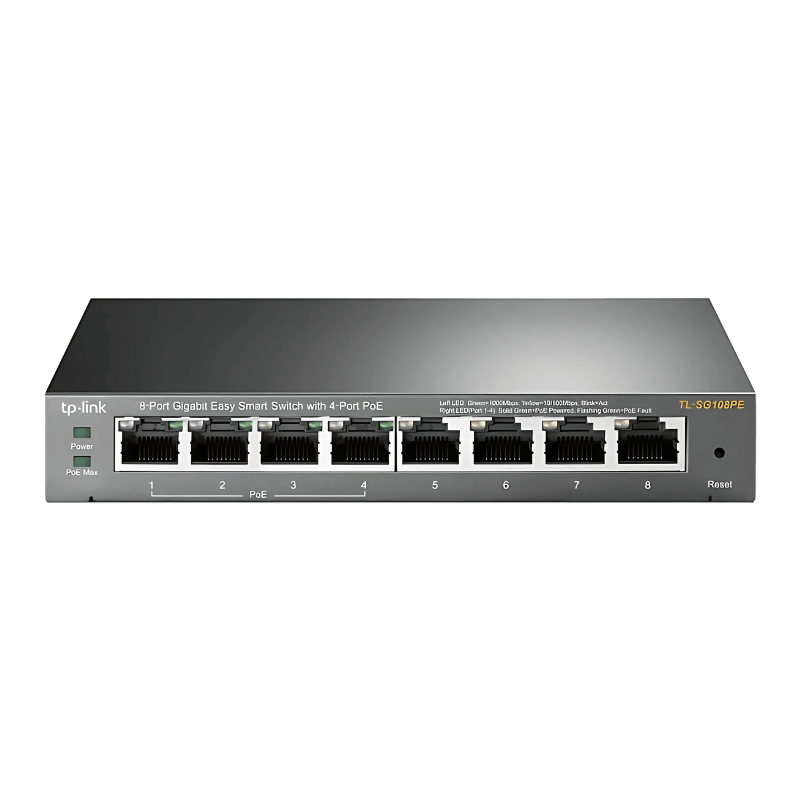 TP-Link TL-SG108PE L2 Gigabit Ethernet 10/100/1000 PoE Negro - Switch - Ítem1