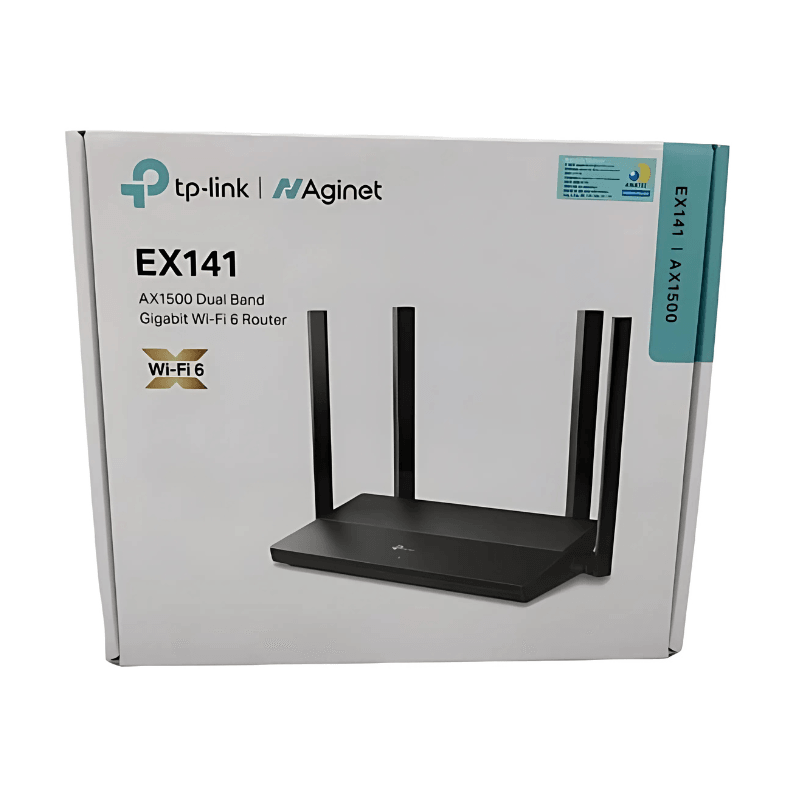 TP-Link EX141 Doble banda (2,4 GHz / 5 GHz) WiFI 6 Negro - Router inalámbrico - Ítem3