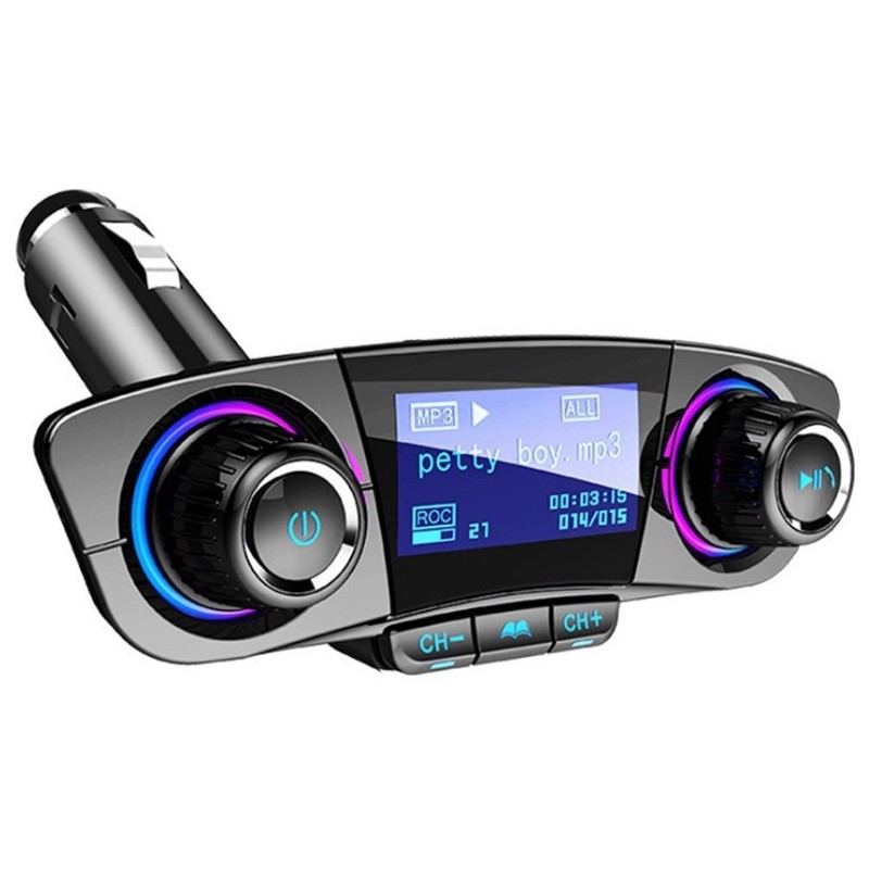 Comprar Transmisor M3 Bluetooth FM / MP3 con Pantalla para Coche -  PowerPlanet